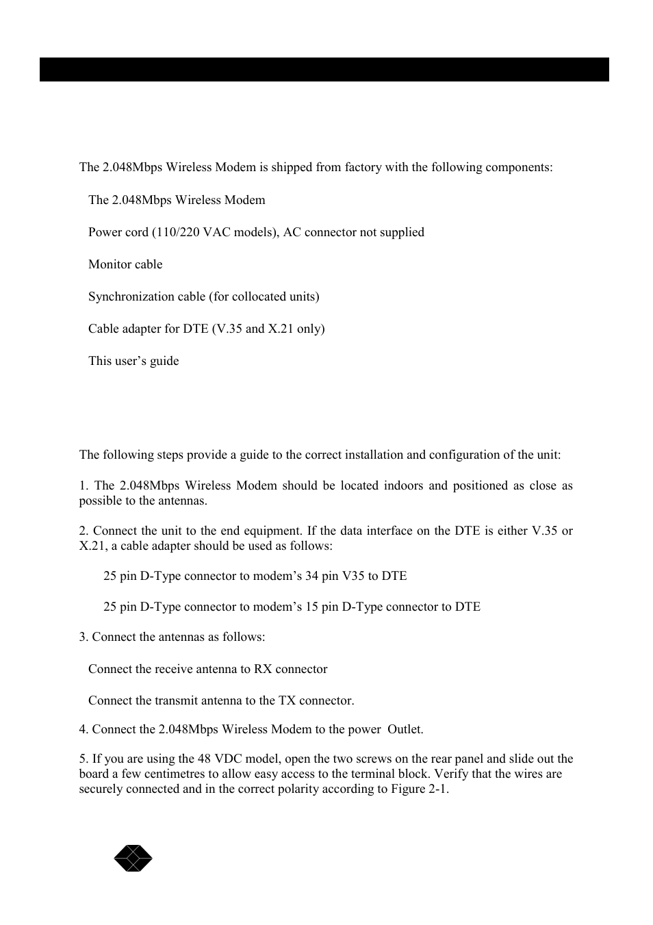 Installation antennas and accessories | Black Box MWU2000-X21 User Manual | Page 18 / 132