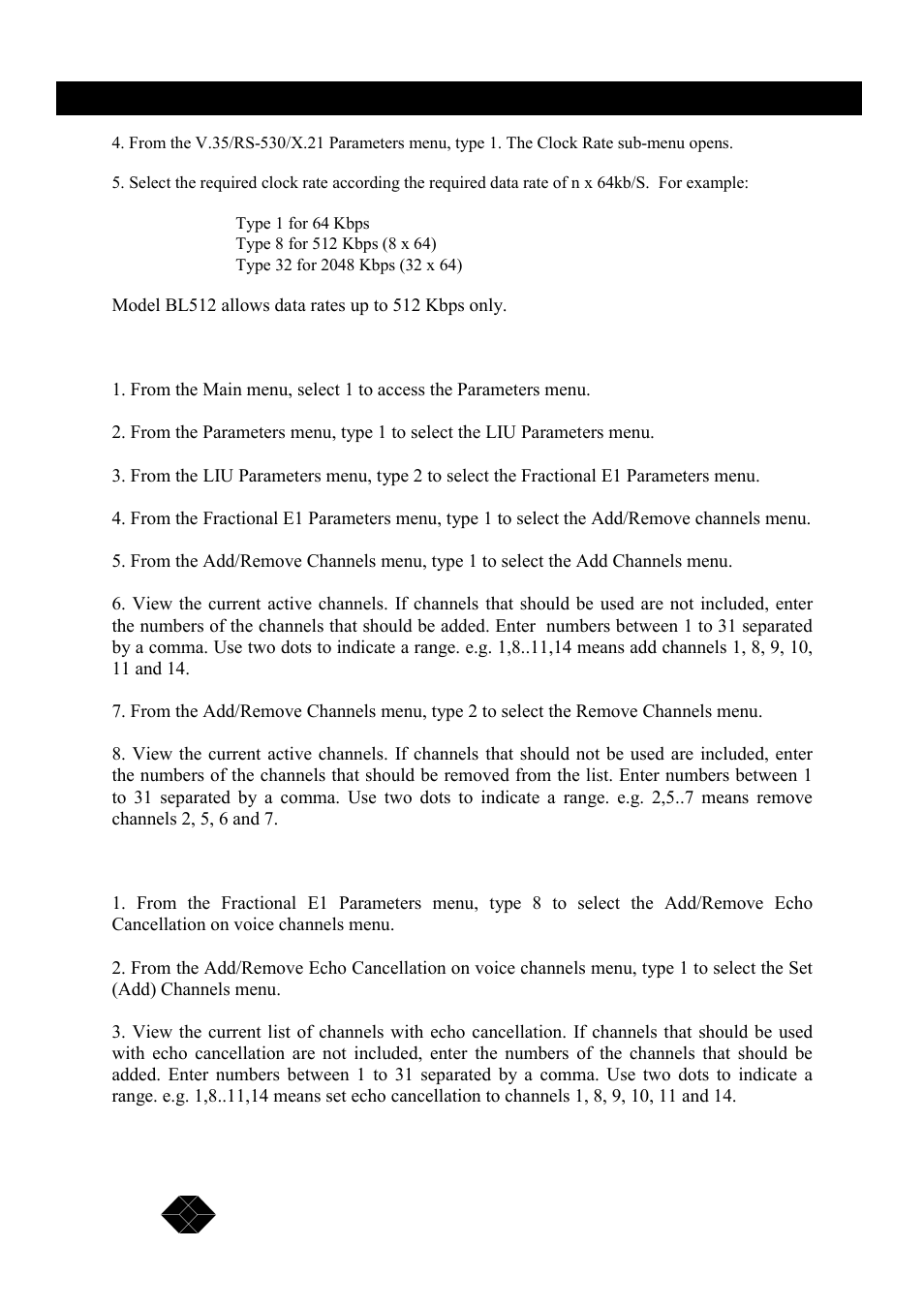 048mbps wireless modem | Black Box MWU2000-X21 User Manual | Page 20 / 132