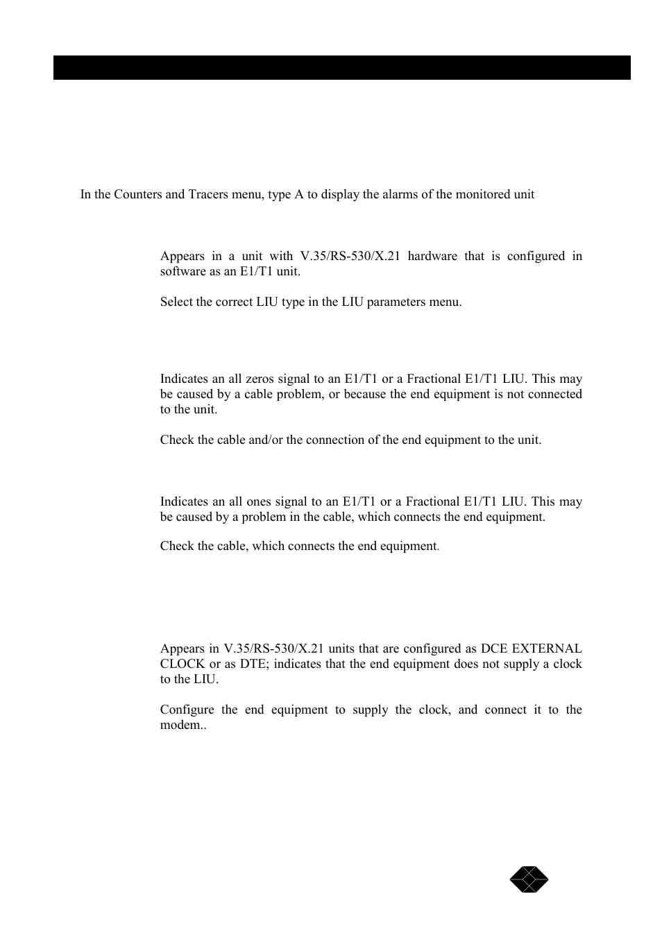 Black Box MWU2000-X21 User Manual | Page 77 / 132