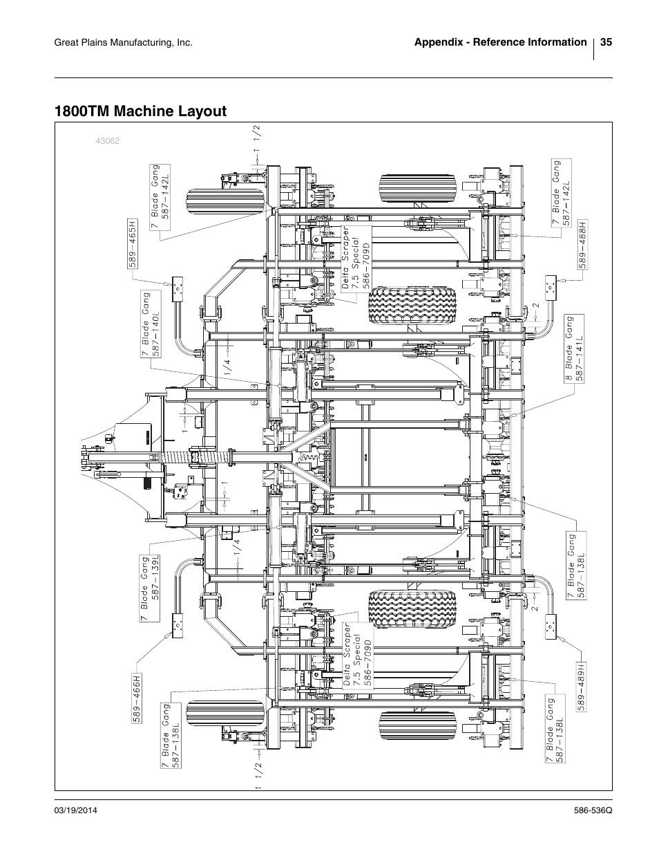 1800tm machine layout | Great Plains 3000TM Predelivery Manual User Manual | Page 39 / 52