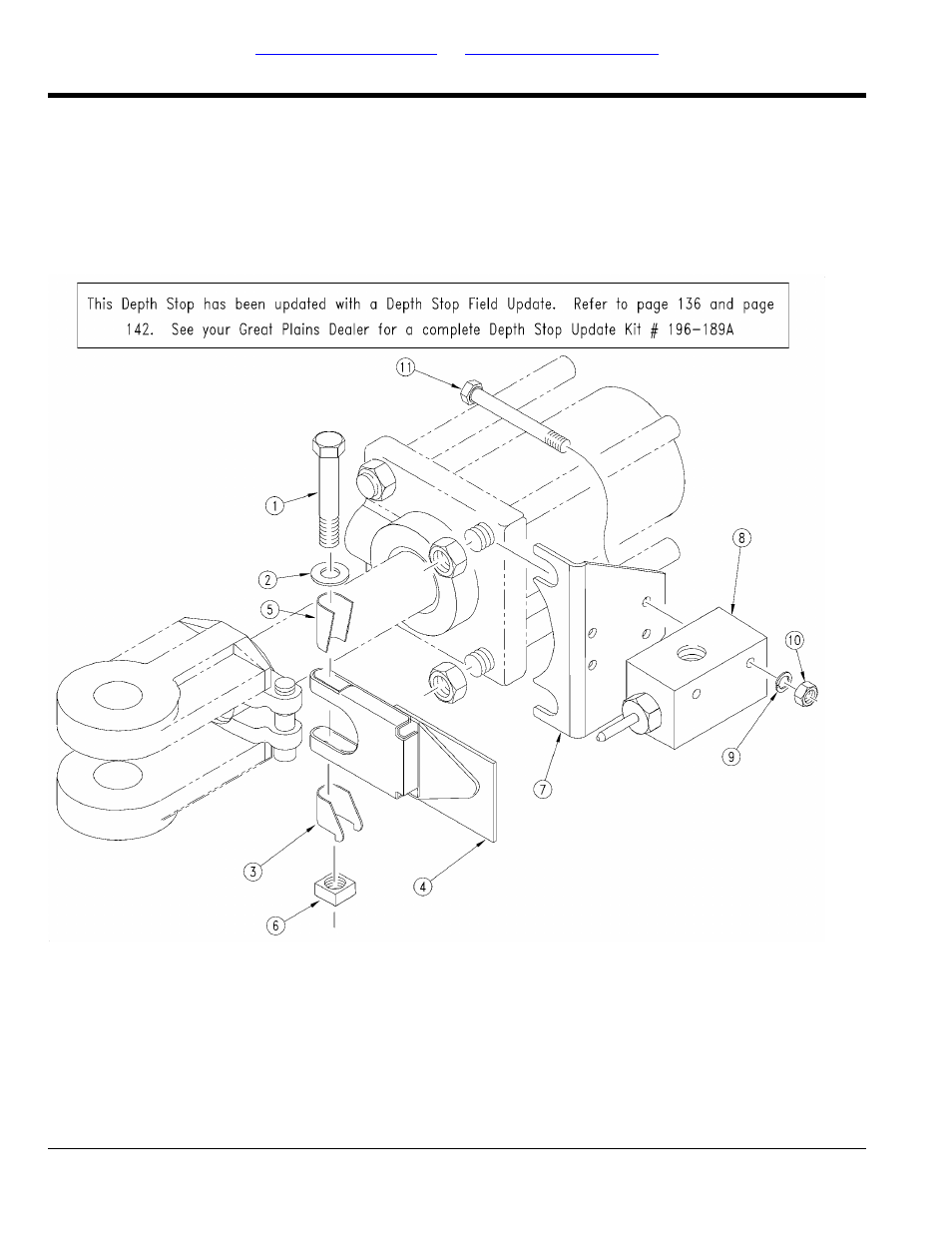 Depth stop (part 1) | Great Plains 2N-3020 Parts Manual User Manual | Page 144 / 218