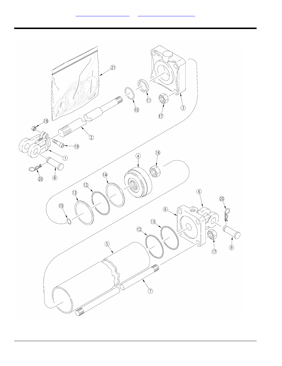 30' drill fold hydraulic cylinder (810-240c) | Great Plains 2N-3020 Parts Manual User Manual | Page 166 / 218