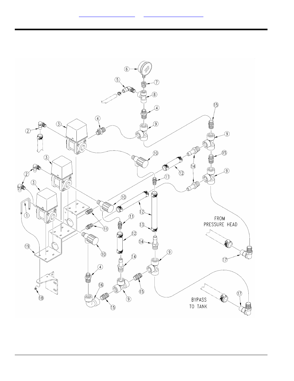Fluid 3 way ball valve assembly | Great Plains TS1000 Parts Manual User Manual | Page 106 / 172