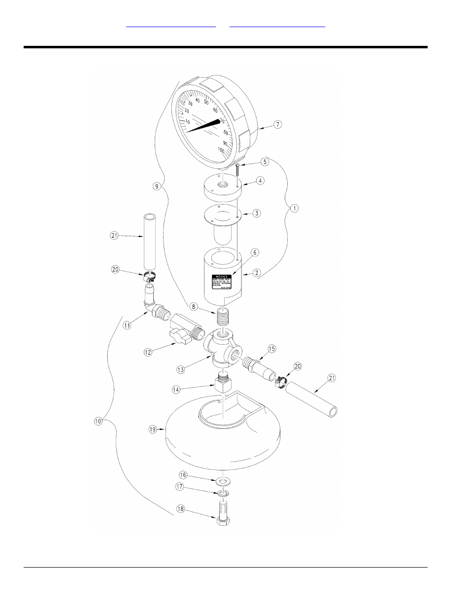 Magnet mount 3 1/2" gauge assembly 507-030k | Great Plains TS1000 Parts Manual User Manual | Page 116 / 172