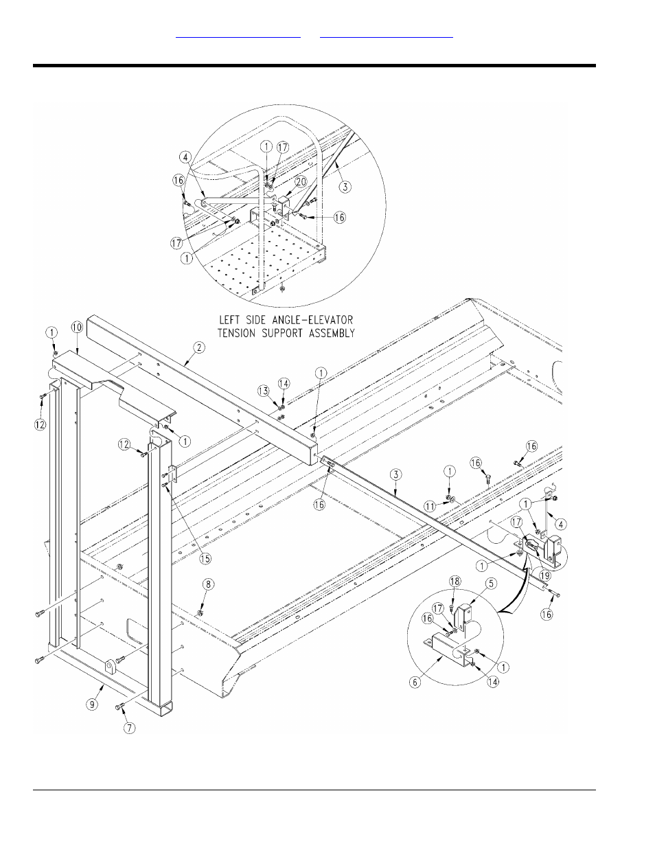 Elevator mount assembly (s/n 4255-) | Great Plains TS1000 Parts Manual User Manual | Page 148 / 172