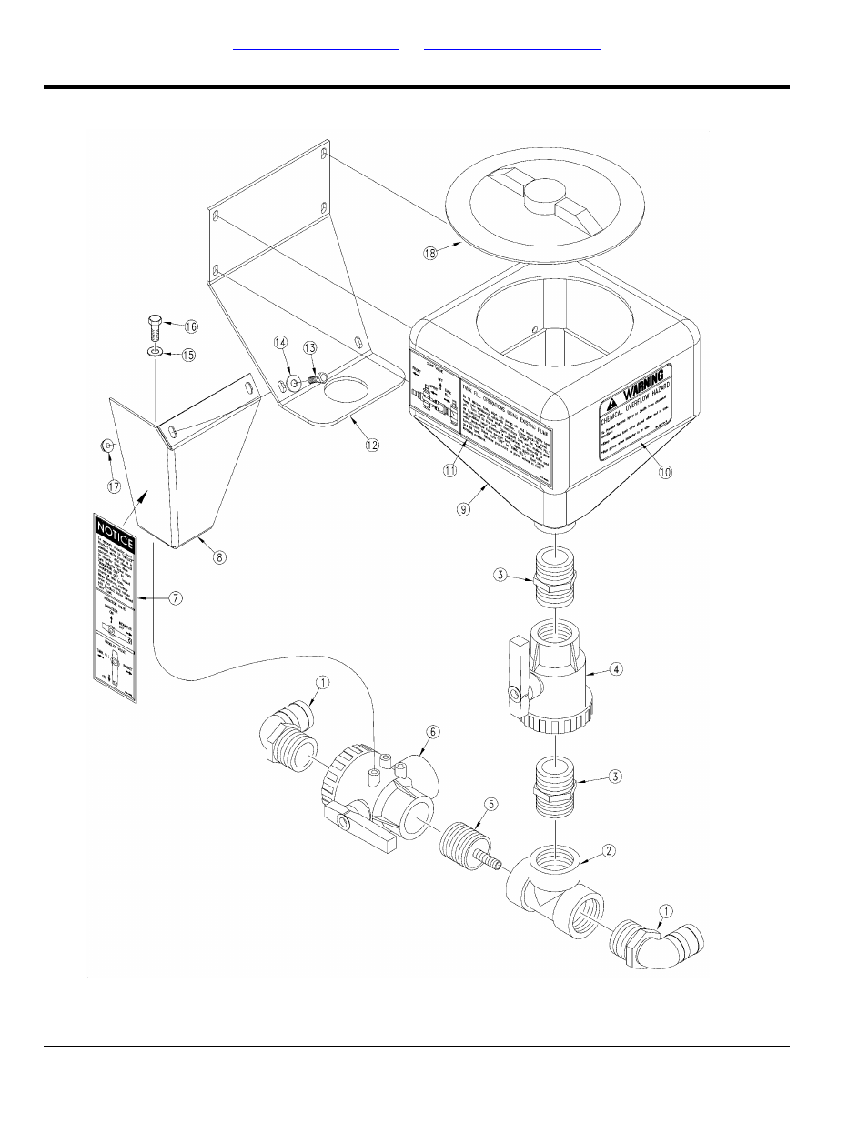 Options, Chemical inductor assembly | Great Plains TS1000 Parts Manual User Manual | Page 156 / 172
