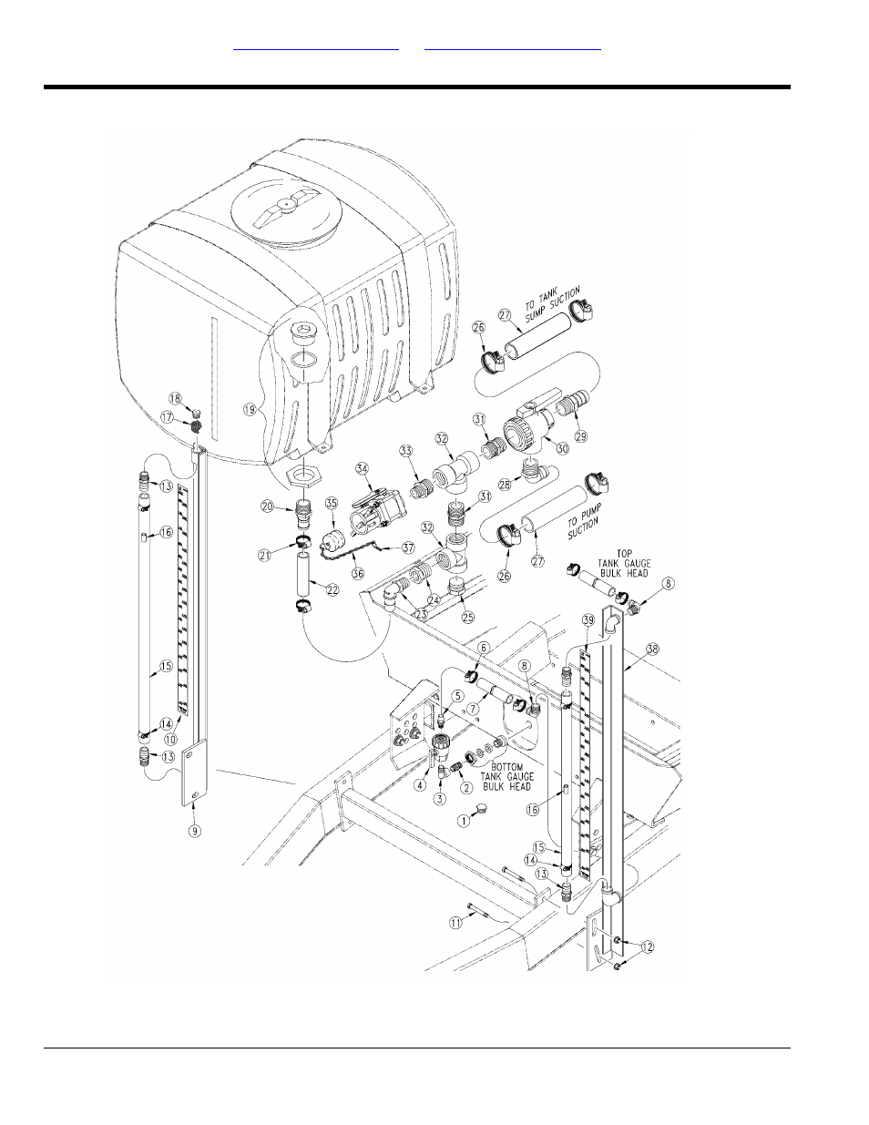 Rinse & flush tank plumbing assembly | Great Plains TS1000 Parts Manual User Manual | Page 162 / 172