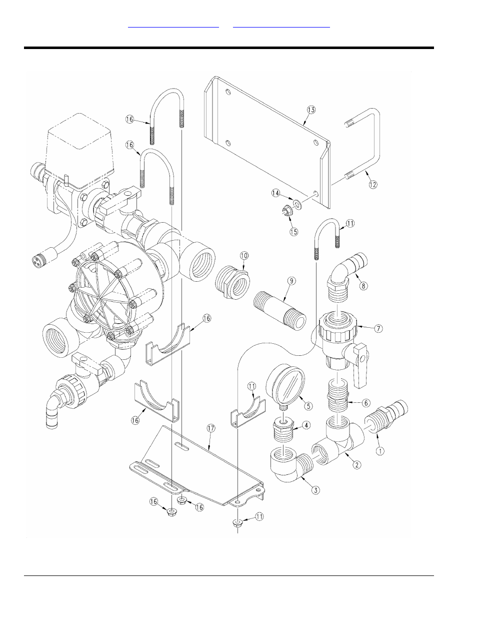 Tank flush pressure head assembly | Great Plains TS1000 Parts Manual User Manual | Page 166 / 172