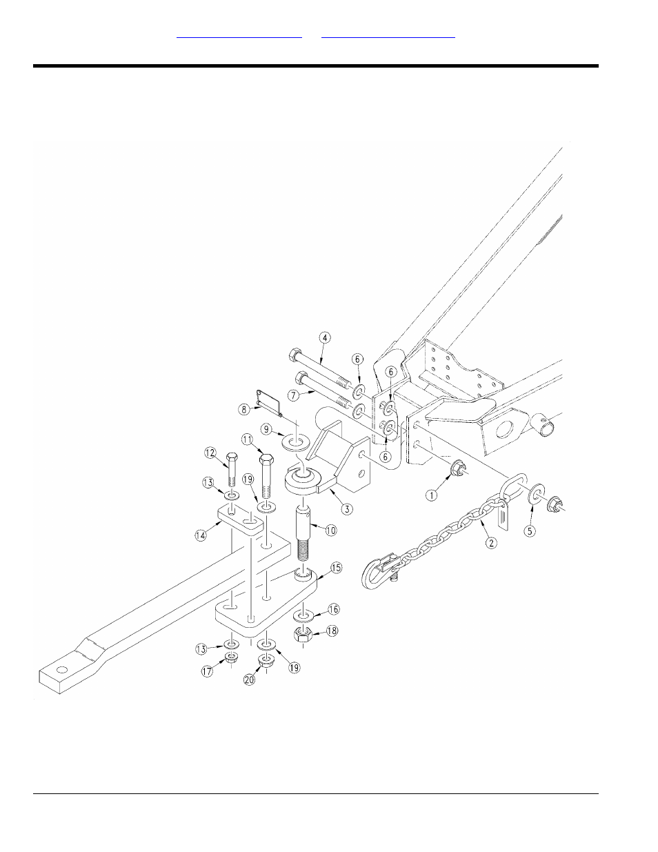 Frames, wheels & tanks, Hitch assembly (s/n 3622-), Selected models | Great Plains TS1000 Parts Manual User Manual | Page 8 / 172