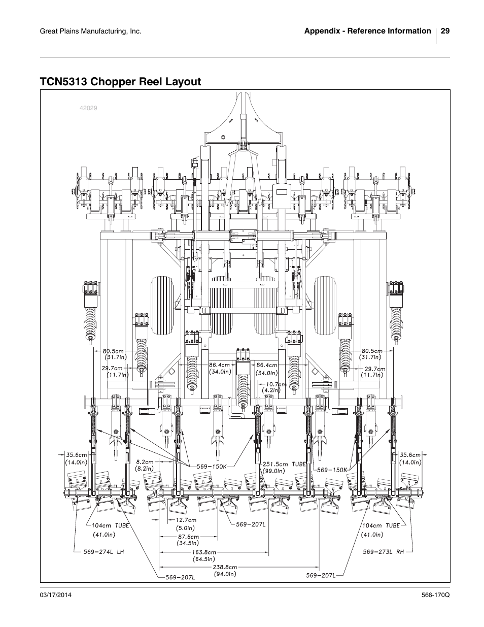 Tcn5313 chopper reel layout | Great Plains TCN5313 Predelivery Manual User Manual | Page 33 / 42