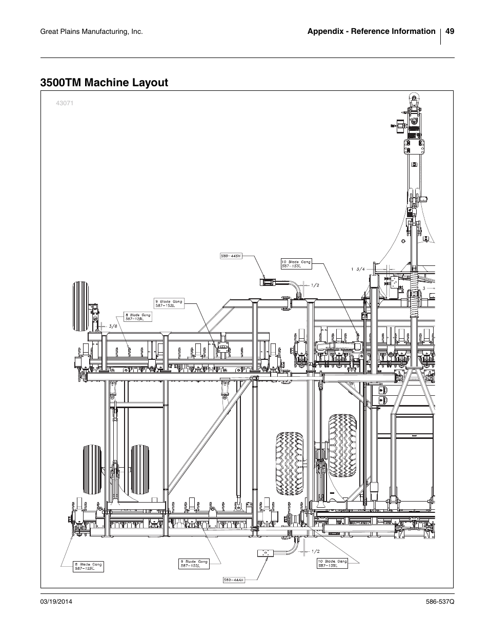 3500tm machine layout | Great Plains 4000TM Predelivery Manual User Manual | Page 53 / 68