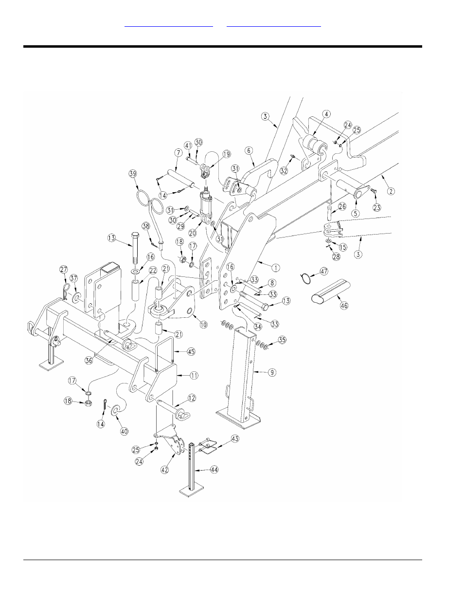 Frame, Tongue, Selected models | Table of contents part number index tongue | Great Plains YP1625 Parts Manual User Manual | Page 6 / 142