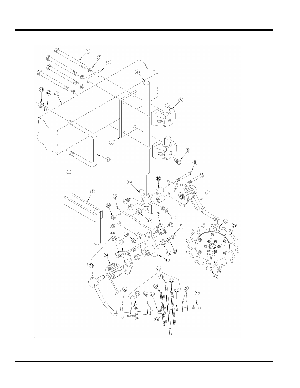 Frame mount double terra-tine | Great Plains YP1625 Parts Manual User Manual | Page 64 / 142