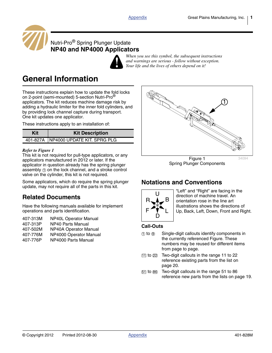 Great Plains NP4000 Applicators User Manual | 20 pages