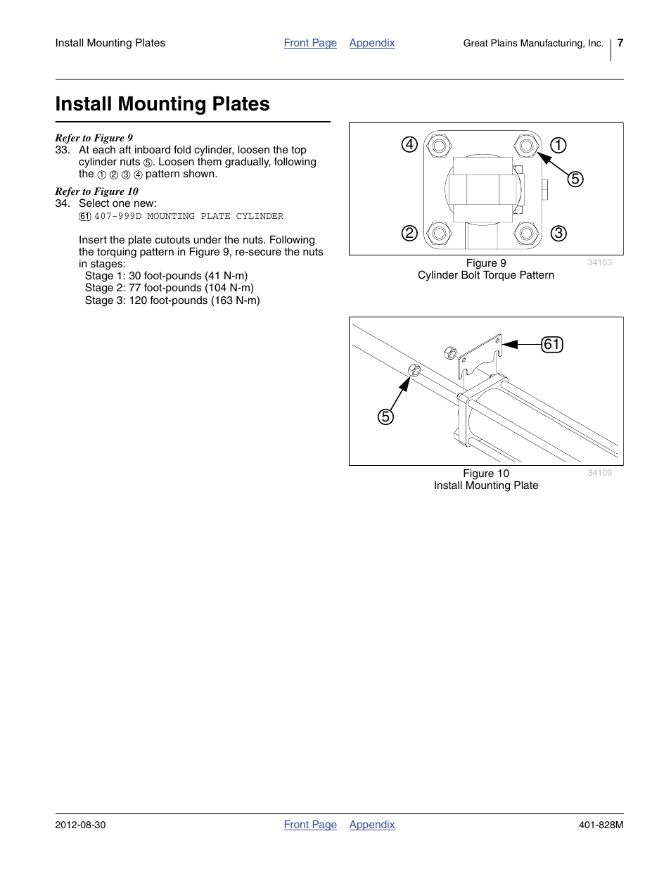 Install mounting plates | Great Plains NP4000 Applicators User Manual | Page 7 / 20
