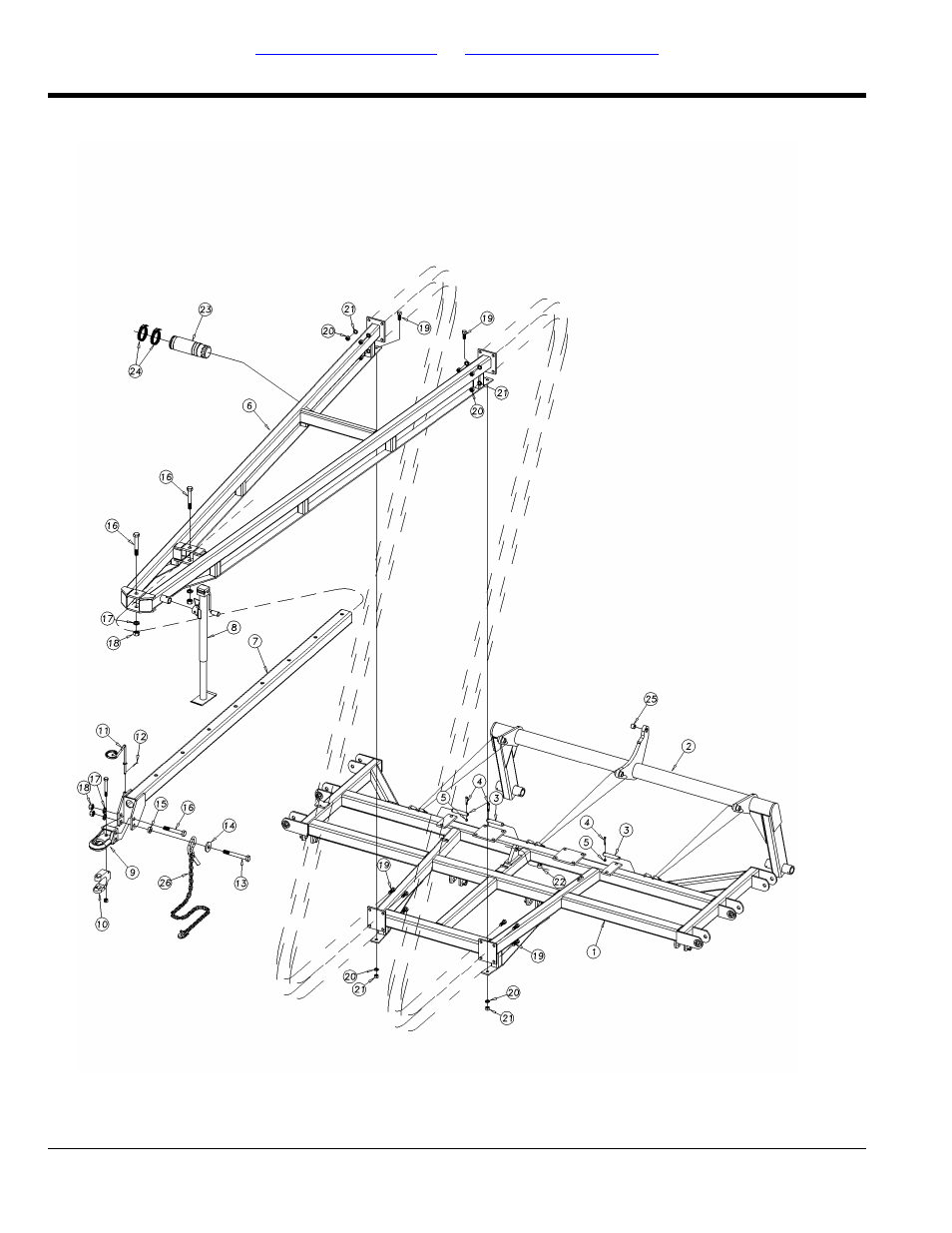Section 2: frames, Frame & hitch assembly, Selected models | Great Plains 2551SC Parts Manual User Manual | Page 6 / 44