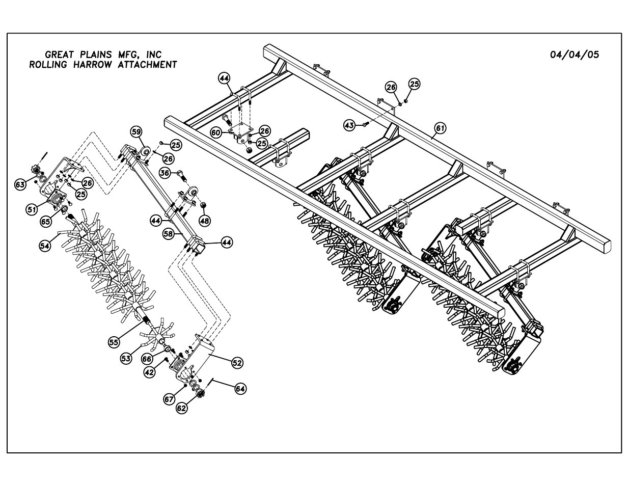 Great Plains 1700TT Rolling Harrow Only Assembly Instructions User Manual | Page 4 / 5