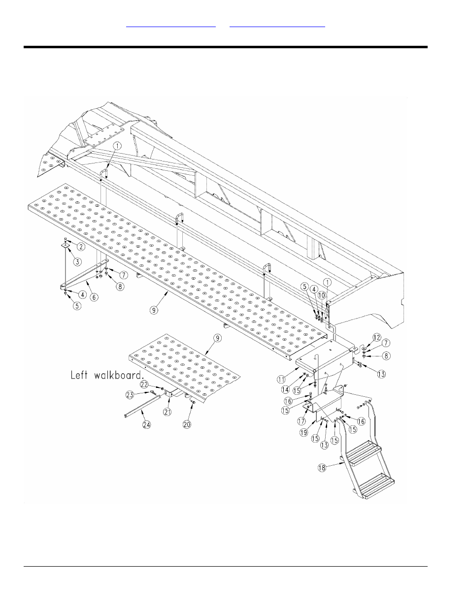 Walkboard and ladder (sn 6793b-) | Great Plains 2020P Parts Manual User Manual | Page 14 / 150