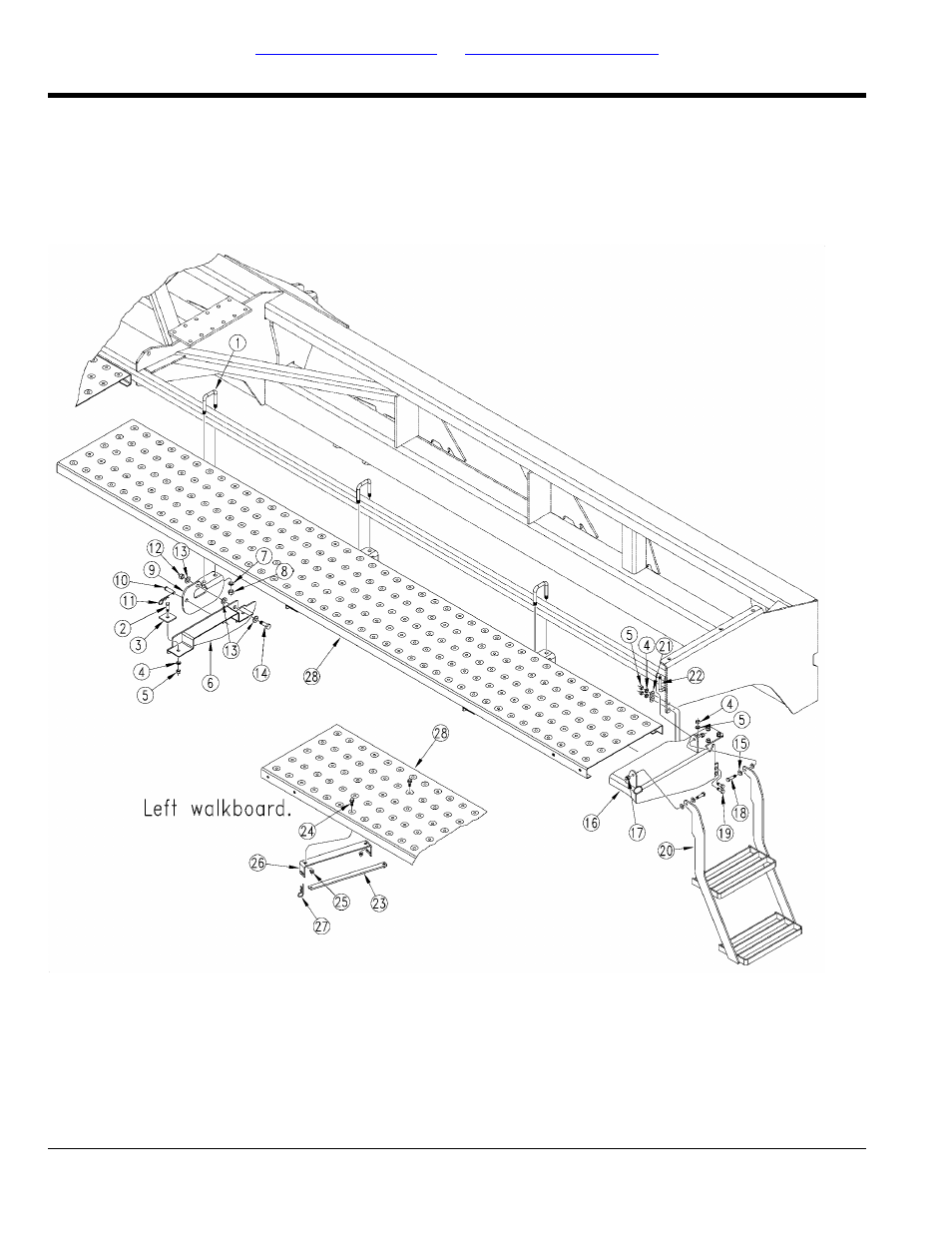 Walkboard and ladder (sn 6794b - 6915b) | Great Plains 2020P Parts Manual User Manual | Page 16 / 150