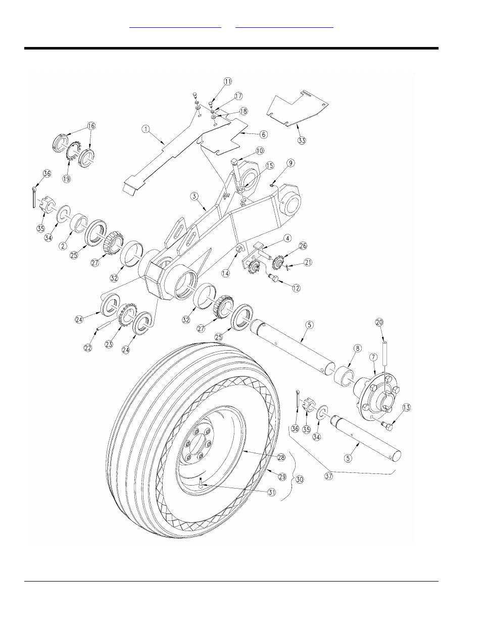 Drive, Single gauge wheel (s/n 7079b-) | Great Plains 2020P Parts Manual User Manual | Page 26 / 150