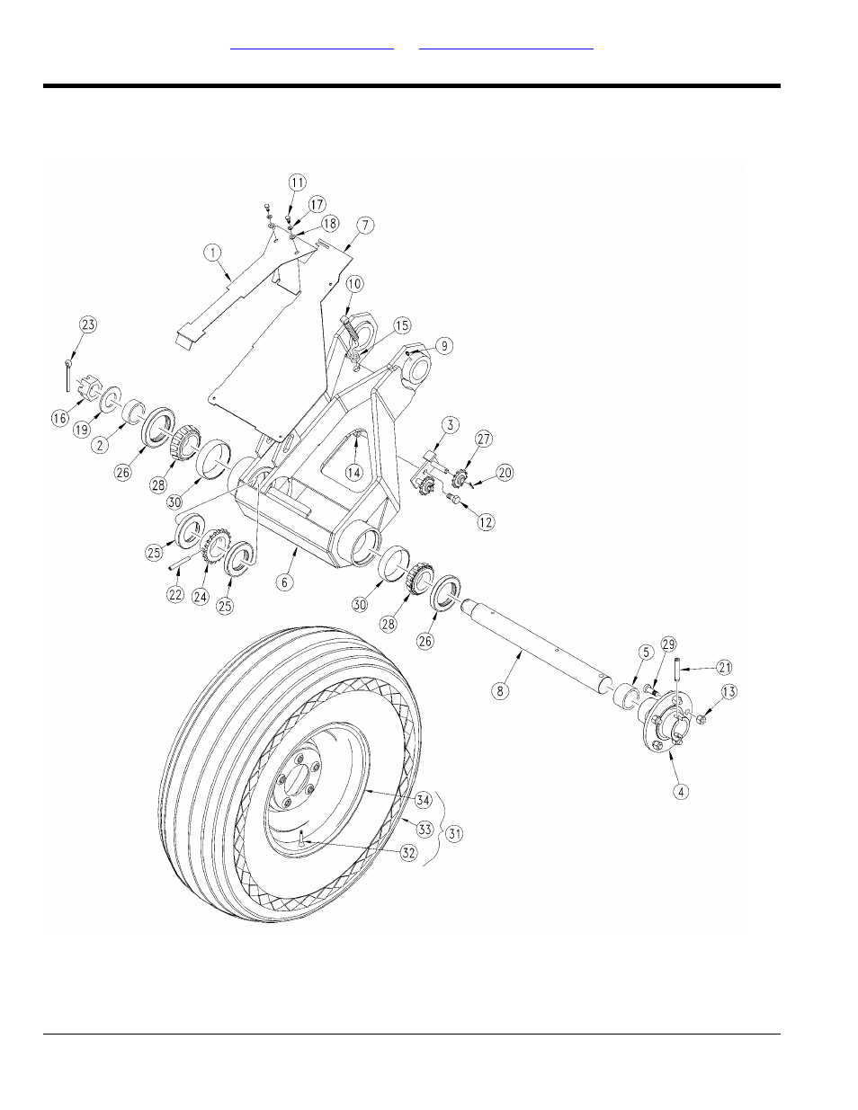 Single gauge wheel (s/n 7080b+) | Great Plains 2020P Parts Manual User Manual | Page 28 / 150
