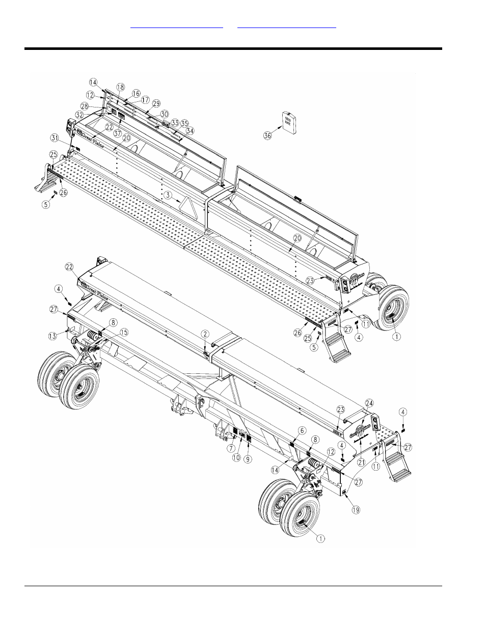 Decals, Decal placement | Great Plains 2020P Parts Manual User Manual | Page 88 / 150
