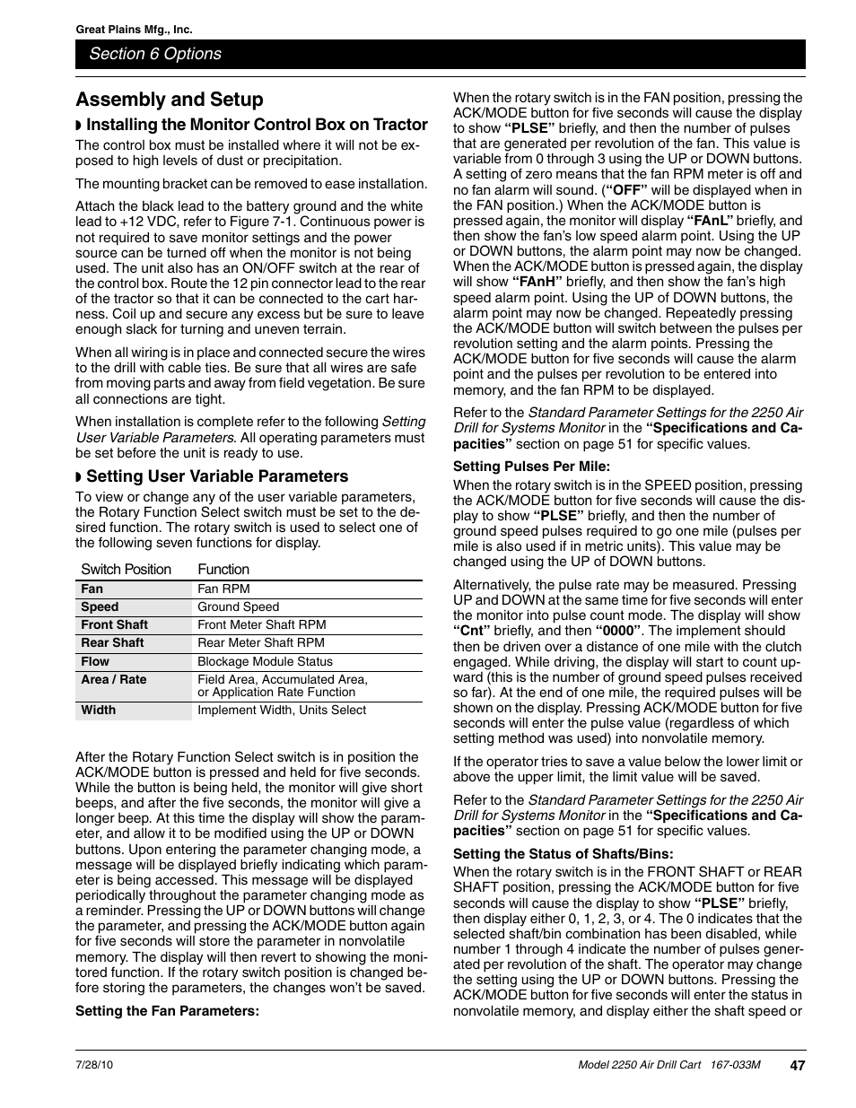 Assembly and setup | Great Plains ADC2250 Operator Manual User Manual | Page 49 / 58