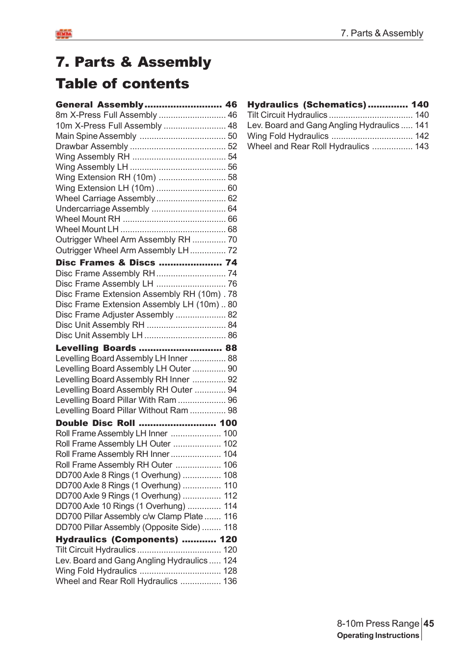Great Plains 8-10m Press Range SN 12672+ Parts Manual User Manual | 100 pages