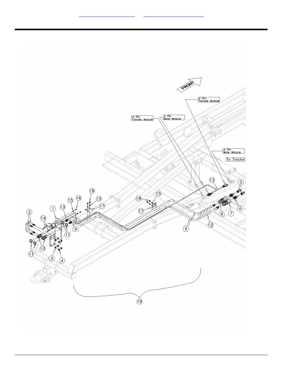 Rear hitch accessory mount kit (s/n gp-2306dd-) | Great Plains DVN8324 Parts Manual User Manual | Page 112 / 118