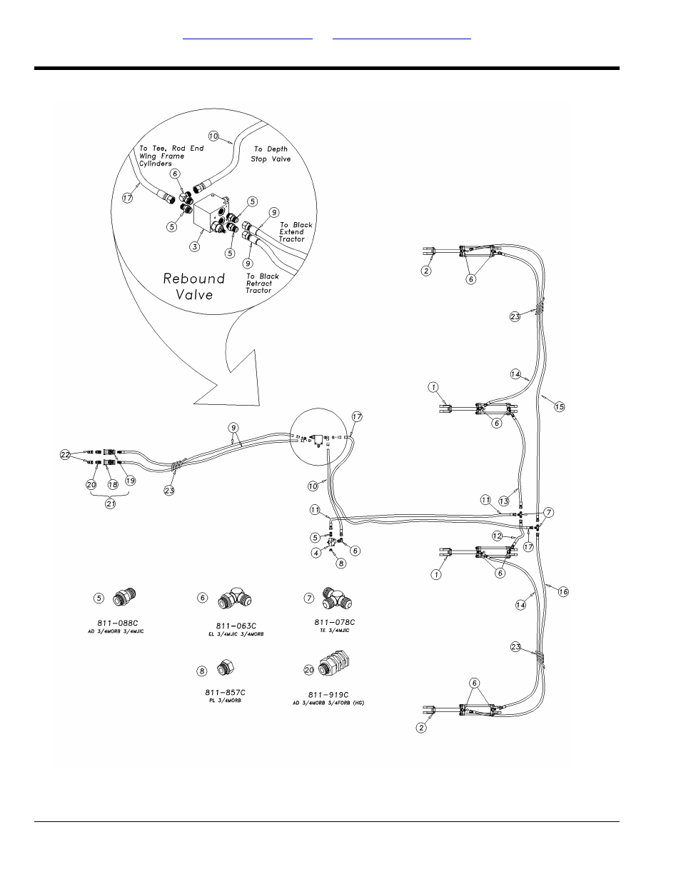 Hydraulic lift layout | Great Plains DVN8324 Parts Manual User Manual | Page 30 / 118