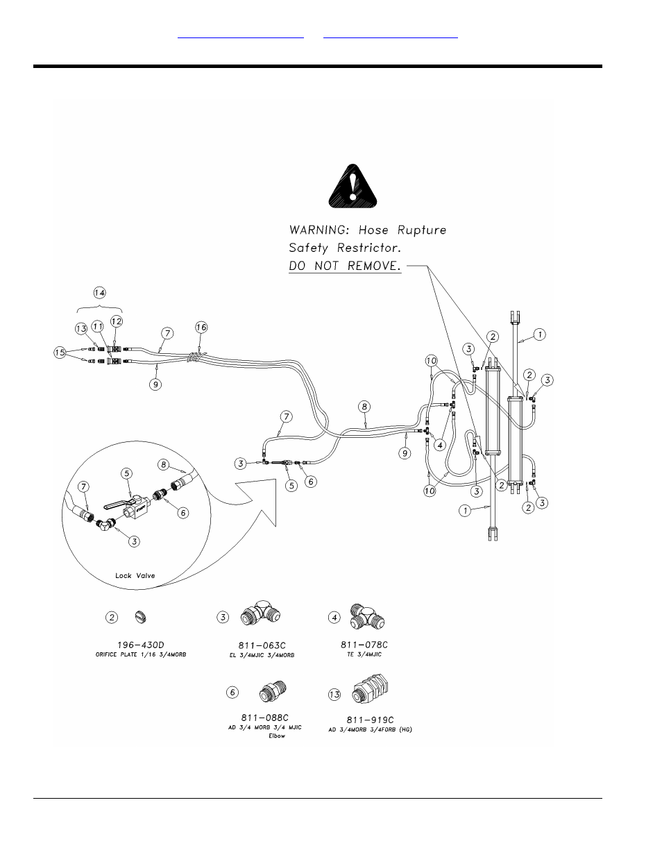 Hydraulic fold layout | Great Plains DVN8324 Parts Manual User Manual | Page 32 / 118