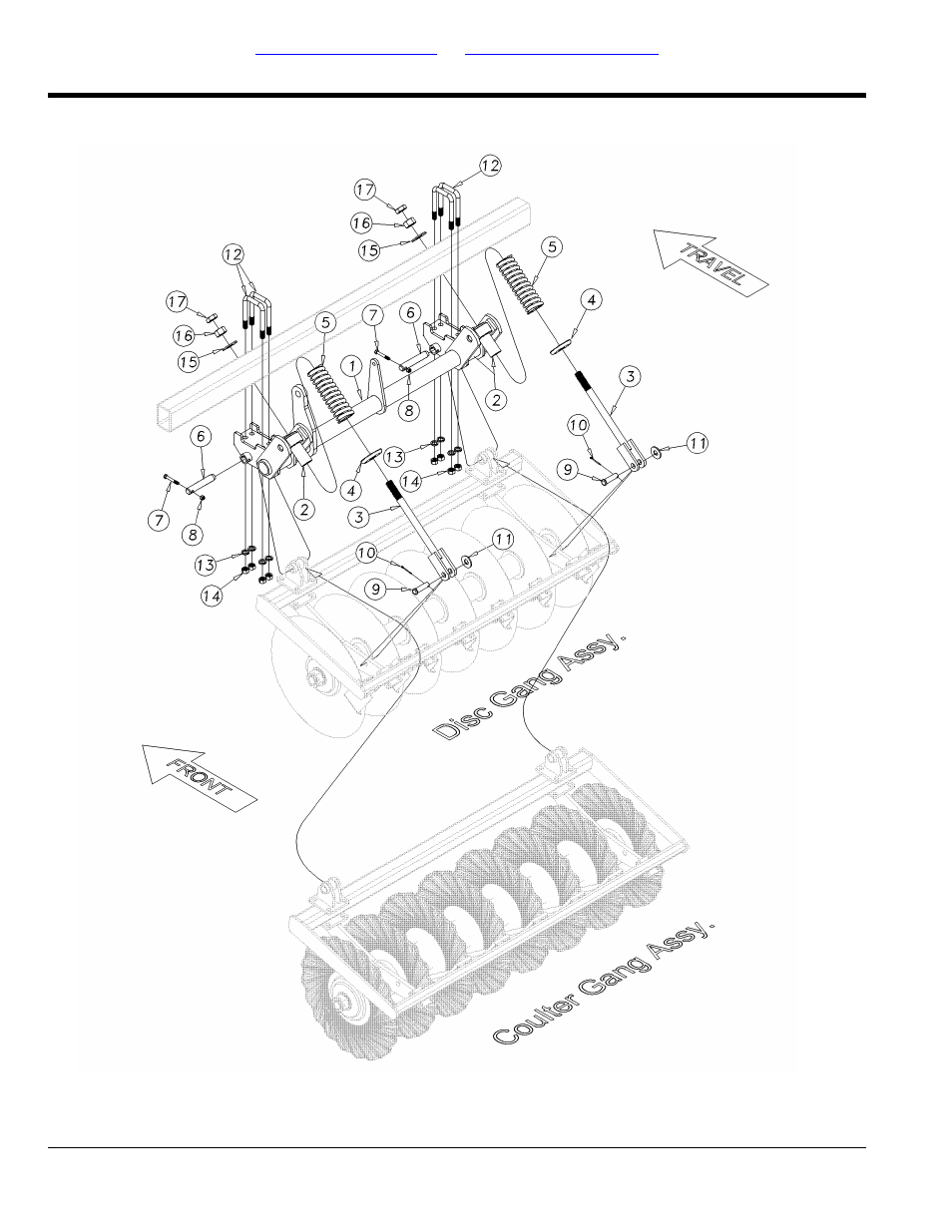 Gang to gang hanger assembly | Great Plains DVN8324 Parts Manual User Manual | Page 60 / 118