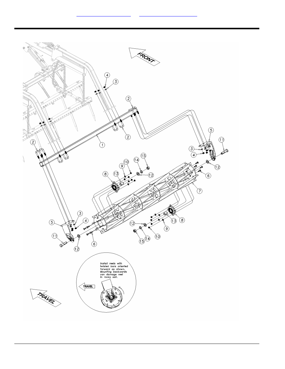 Reel following hd 3-bar spike assembly (s/n, Gp-2307dd+) | Great Plains DVN8324 Parts Manual User Manual | Page 94 / 118