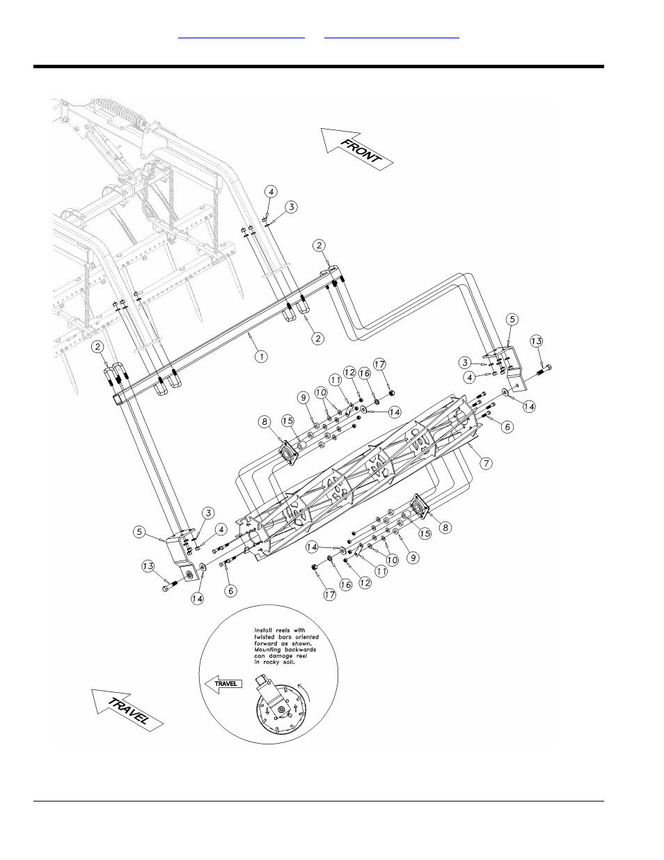 Reel following hd 3-bar spike assembly (s/n, Gp-2306dd-) | Great Plains DVN8324 Parts Manual User Manual | Page 96 / 118