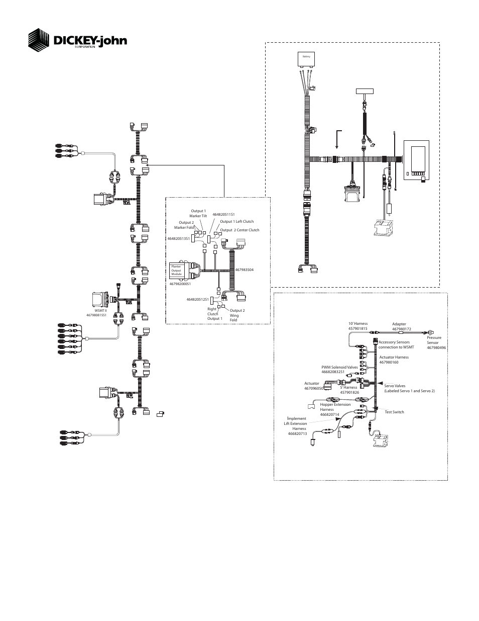 System component installation, Clutch control, Tractor harness | Great Plains 3PYPA-1238 12 Row 38-Inch Quick Start User Manual | Page 6 / 6