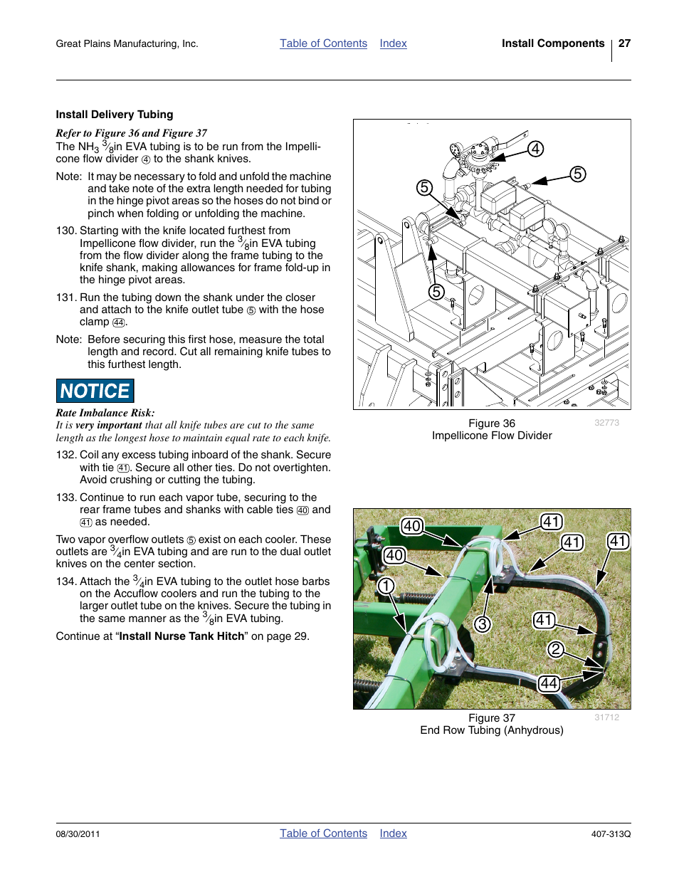 Install delivery tubing | Great Plains NP30A 30-foot Predelivery Manual User Manual | Page 31 / 50