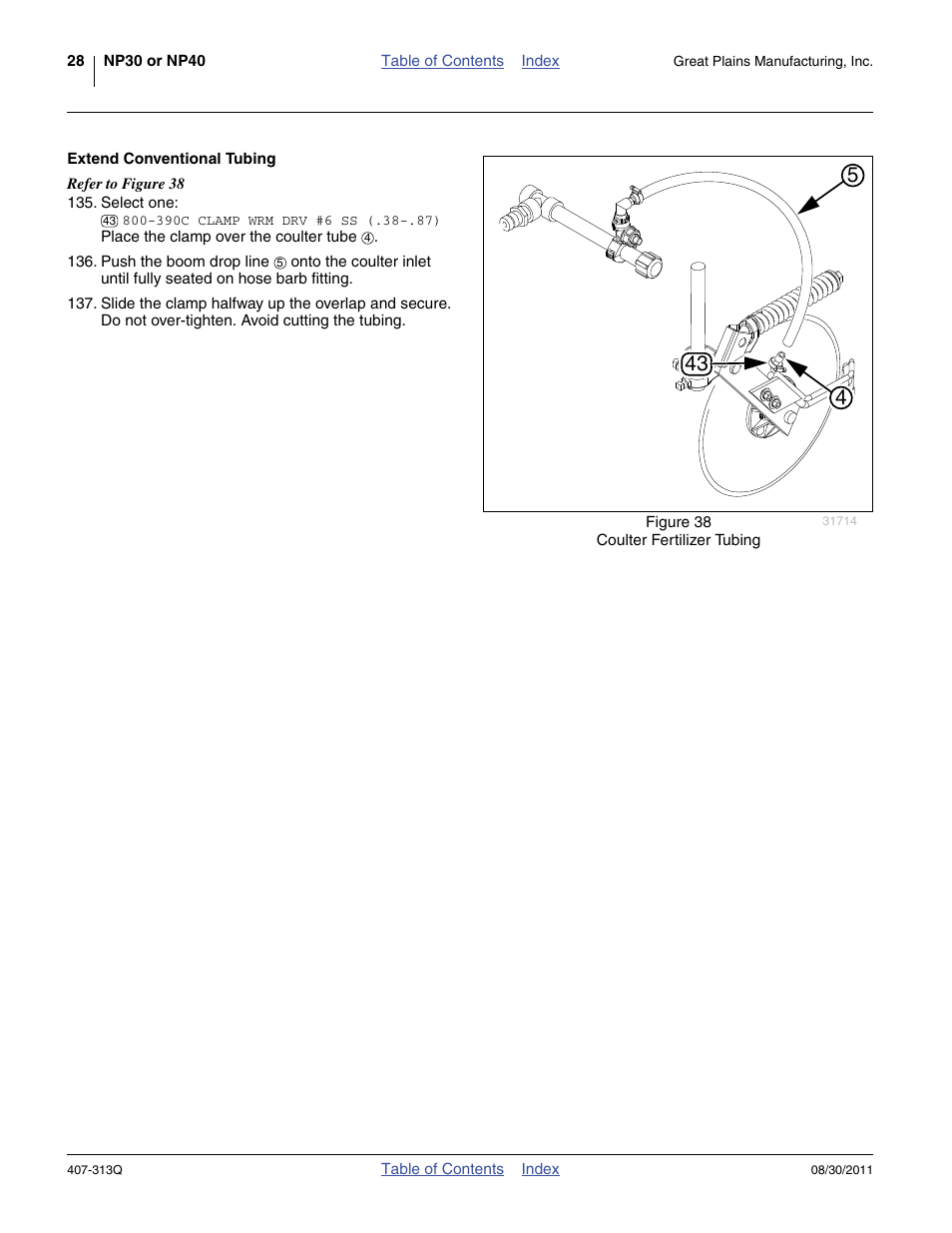 Extend conventional tubing | Great Plains NP30A 30-foot Predelivery Manual User Manual | Page 32 / 50