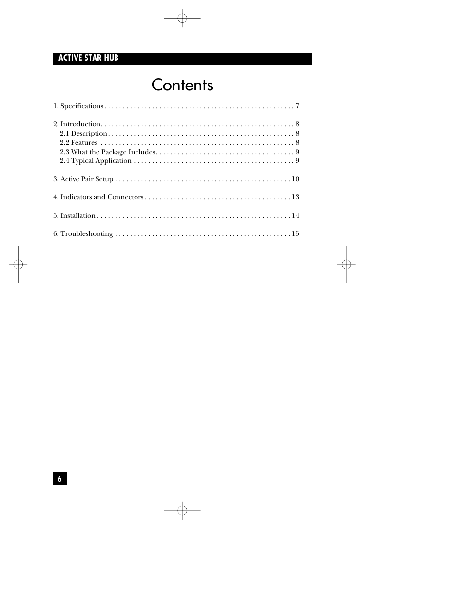 Black Box ACTIVE STAR HUB RJ-11 User Manual | Page 7 / 18