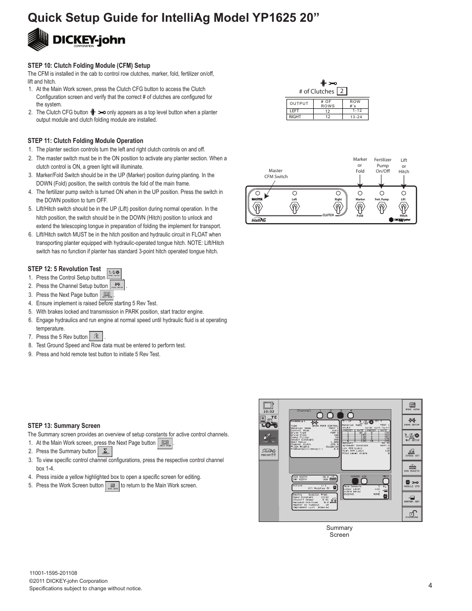 Great Plains YP1625-2420 24 Row 20 Inch Quick Start User Manual | Page 4 / 5