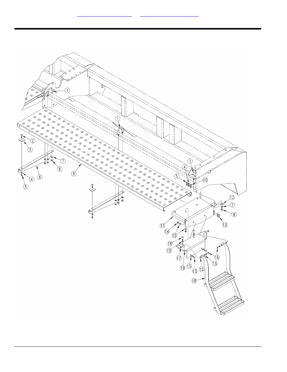 Walkboard and ladder | Great Plains 2515P Parts Manual User Manual | Page 18 / 88