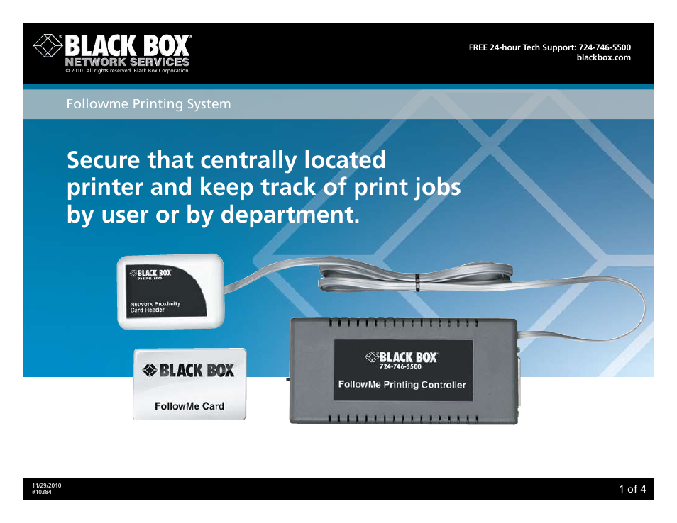 Black Box #10384 User Manual | 4 pages