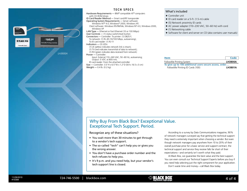 Black box, 4 of 4 | Black Box #10384 User Manual | Page 4 / 4