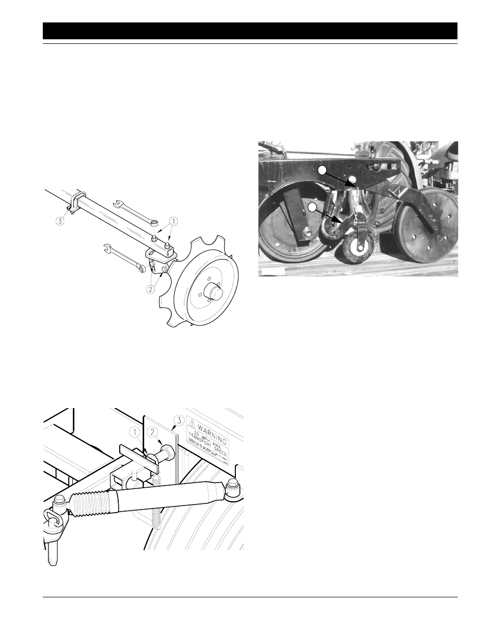 Disk adjustments, Pivot lock tube adjustment, Seed-lok lock up | Setting the seeding rate | Great Plains CP1000 Operator Manual User Manual | Page 23 / 46