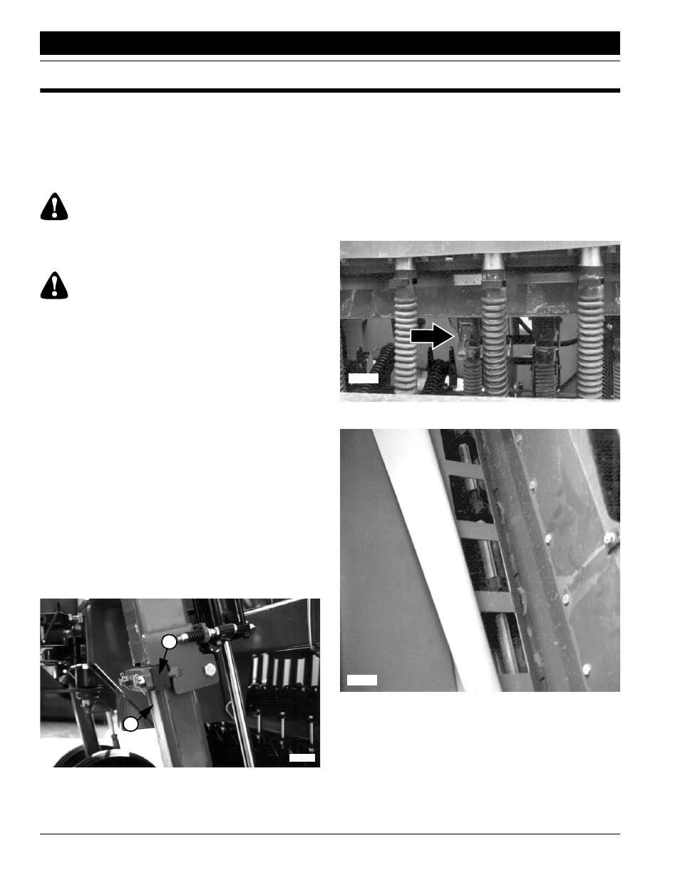 Section 5 maintenance and lubrication, Maintenance, Warning | Great Plains CP1000 Operator Manual User Manual | Page 36 / 46