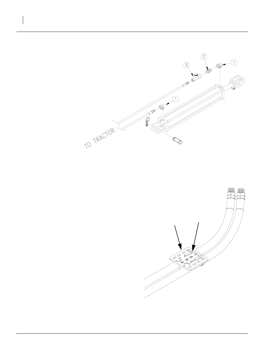 Installing marker hydraulics | Great Plains 2410P Assembly Instructions User Manual | Page 4 / 8