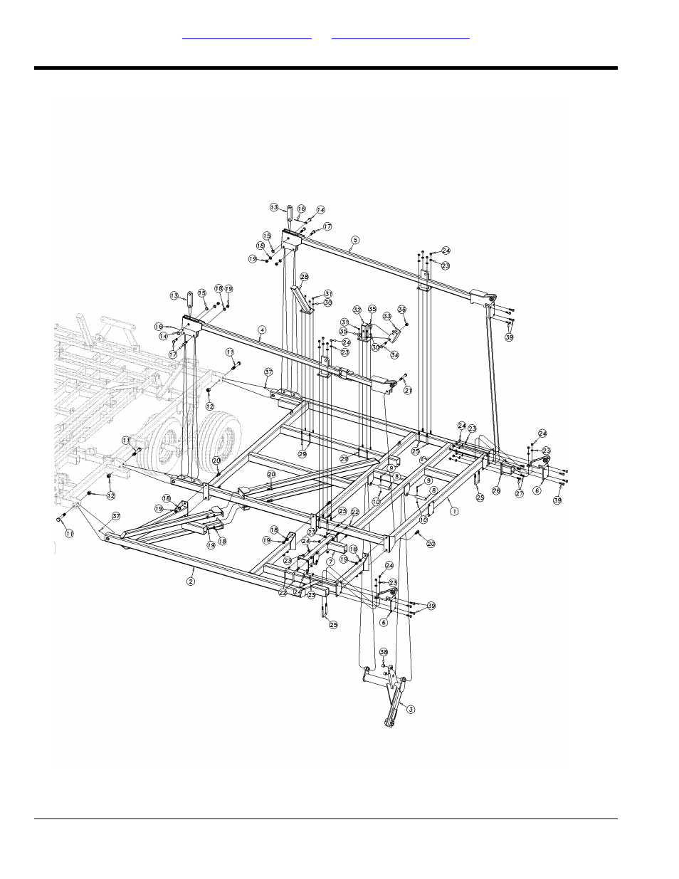 6537-6548 inside wing assembly | Great Plains 6548 Series VII Field Cultivator-Floating Hitch Parts Manual User Manual | Page 14 / 102