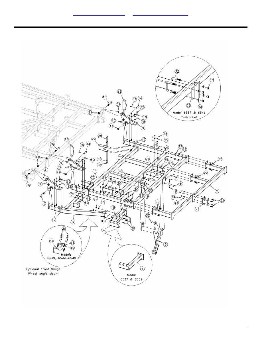 6537-6548 outside wing assembly | Great Plains 6548 Series VII Field Cultivator-Floating Hitch Parts Manual User Manual | Page 18 / 102