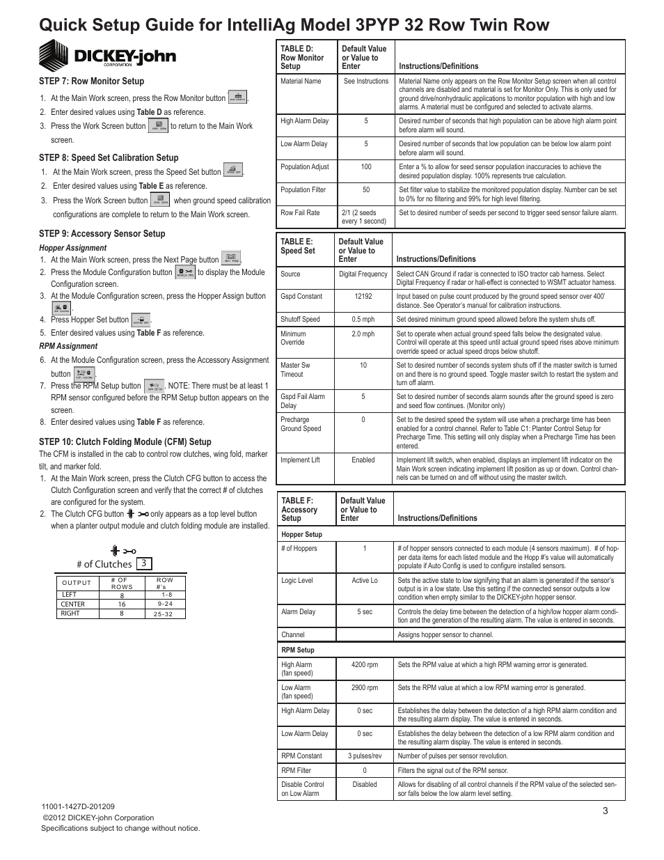 Great Plains 3PYP-32TR30 32 Twin Row 30-Inch Quick Start User Manual | Page 3 / 5