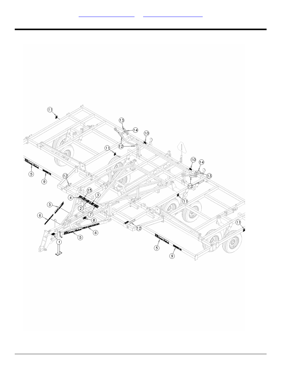 Section 6: decals, Decals, Table of contents part number index decals | Great Plains 6328 Series VII Field Cultivator-Rigid Hitch Parts Manual User Manual | Page 62 / 88