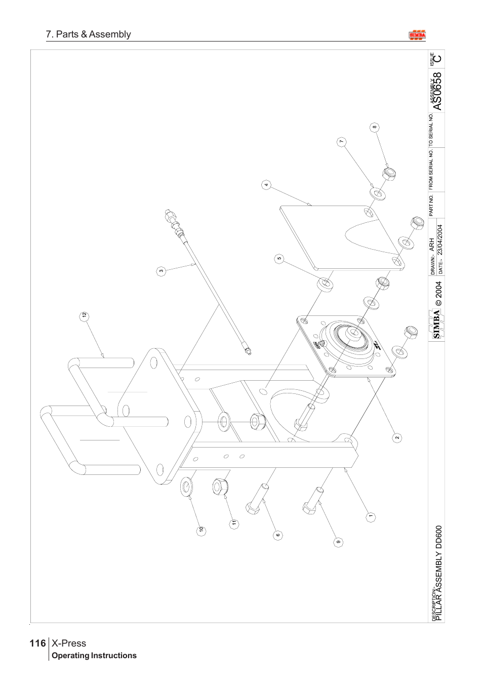 Cas0 65 8 | Great Plains AS3243 Assembly Instructions User Manual | Page 76 / 118